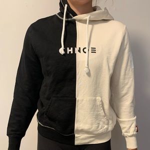 dual color hoodie